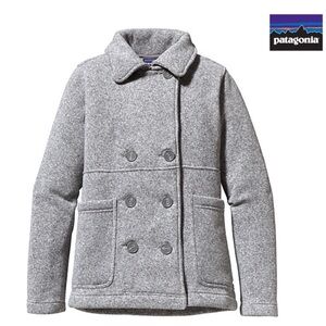 PATAGONIA Better Sweater Peacoat Double Breasted Jacket Women's Size Small